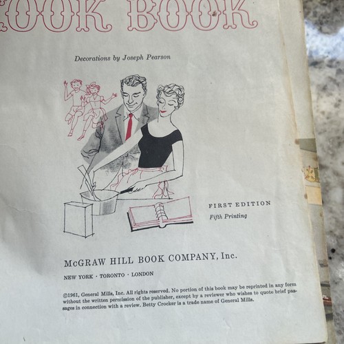 Betty Crocker’s New Picture Cook Book 1961 Hard Cover 1St Edition 5th Printing - Picture 8 of 8