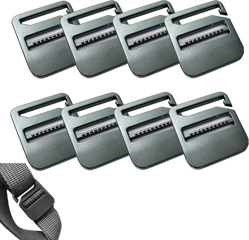 8 Pcs Alloy G Hook Universal Belt Metal Buckle Adjustable Webbing Slide ...