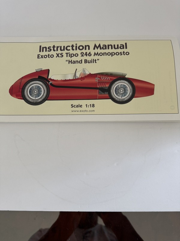 NIB Exoto Tony Kessayan Design yellow  1958 TIPO 246 F1 GPC97216-E 1:18