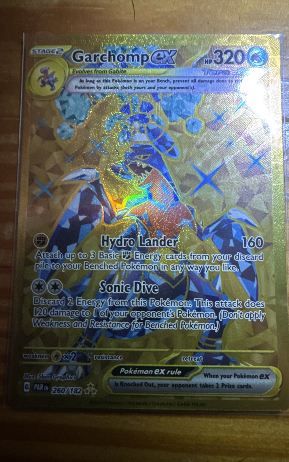 Garchomp ex 260/182 SV04: Paradox Rift Holo