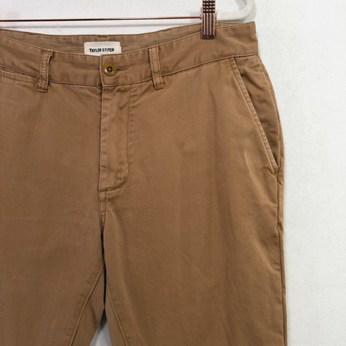 Pantalones Taylor Stitch Hombre 32x32 Tostados The Democratic Foundation Chino Calce Recto - Imagen 10 de 10