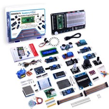 Micro Python Programing Kit for Raspberry Pi Pico, Breadboard, I2C 1602 LCD D...