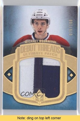 2013 Ultimate Collection Debut Threads 75/100 Michael Bournival #UDT-MB READ 7i2