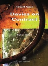 Davies on Contract (Concise course texts),Robert Upex, F.R. Davi
