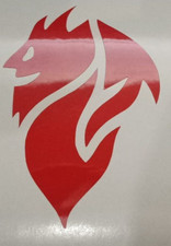 Adesivo DIAVOLO ROSSONERO Milan rosso 1 pz vinile prespaziato calcio Serie A