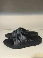 New Size 10 Men OOFOS OOAHH Sport Flex Slides Black Camo Recovery Slip On Sandal