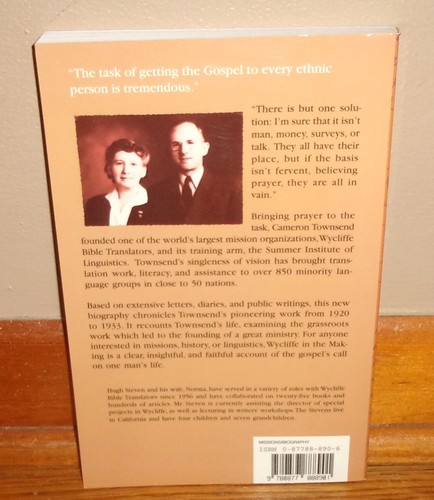 WYCLIFFE IN THE MAKING-Memoirs of W. CAMERON TOWNSEND, 1920-33-Steven-SUPERB 1st - Picture 6 of 6