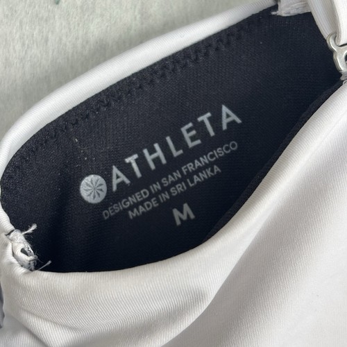 Athleta Mod Block Cutout One Piece, Sz M Dress Blue/ White/ Black High Waist - Picture 8 of 12