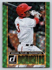 2015 Donruss Elite Inserts Dominator #25 Michael Taylor 999 (ref 193877)