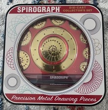 Spirograph Die-Cast Collector's Set Precision Metal Drawing Pieces