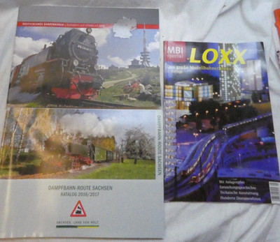 Konvolut Kataloge, Schmalspurbahnen,  Sachsen Route 2016/2017, MBI LOXX Y4-2762