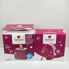 Tonies Toniebox Purple Audio Player Starter Set W/ Kids Headphones Open Box