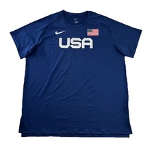 Camiseta Top Hombre Talla XXL Nike 2023 Team USA Pro Elite Pista Azul AO8700-492