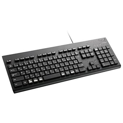ELECOM Waschbare Kabelgebundene Tastatur Wasserdicht IPX5 Membran Full-Size m...
