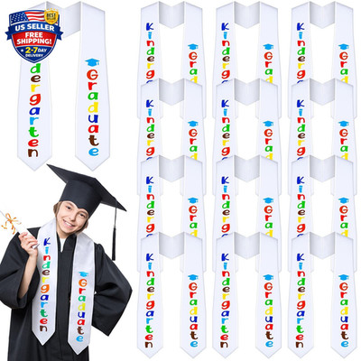 12 Pcs Kindergarten Printed Graduation Stole Bulk Unisex Graduation Sash Stol...