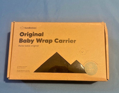 KeaBabies Baby Wrap Carrier Original Breathable Baby Sling Trendy Black NEW
