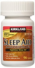 Kirkland Signature Sleep Aid, 192 Tablets 96 Count Pack of 2 