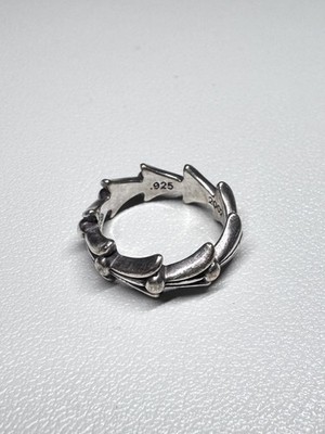 Chrome Hearts Crosstail Ring 925 Silver Size 4.5 Pinky / Small