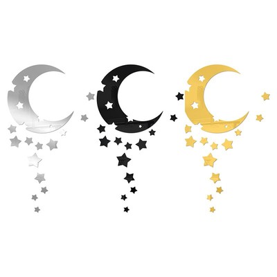 Anspruchsvolles Mond Stern Design Acryl Wandstück ideal für moderne Räume