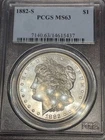 1882-S $1 Morgan Silver Dollar NGC MS63 Historic Silver Coin 🇺🇸