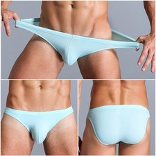 Ice Silk Mens Underwear Briefs Sports Low Waist Comfy Seamless Panties Underpant