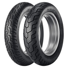 Dunlop D404 Motorcycle Tire Set Front Rear 13090-16 67h Black Wall Dunlop D404 Motorcycle Tire Set Front Rear 13090-16 67h Black Wall