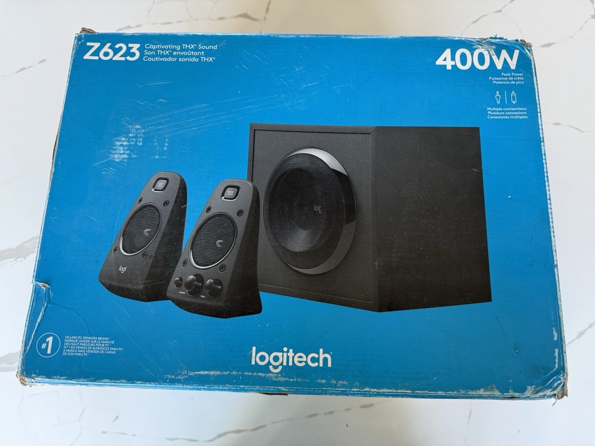 Logitech 2.1スピーカーシステム THX認証 受注生産品】 ロジクール、総合200WのTHX認定2.1chスピーカー