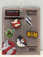 Crocs Jibbitz Shoes Charms Ghostbusters NEW 5 In A Pack Slimer Authentic