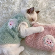 Cats Accessories Pets Warm Kittens Clothes for Winter Kitten Small Kitten Stuff