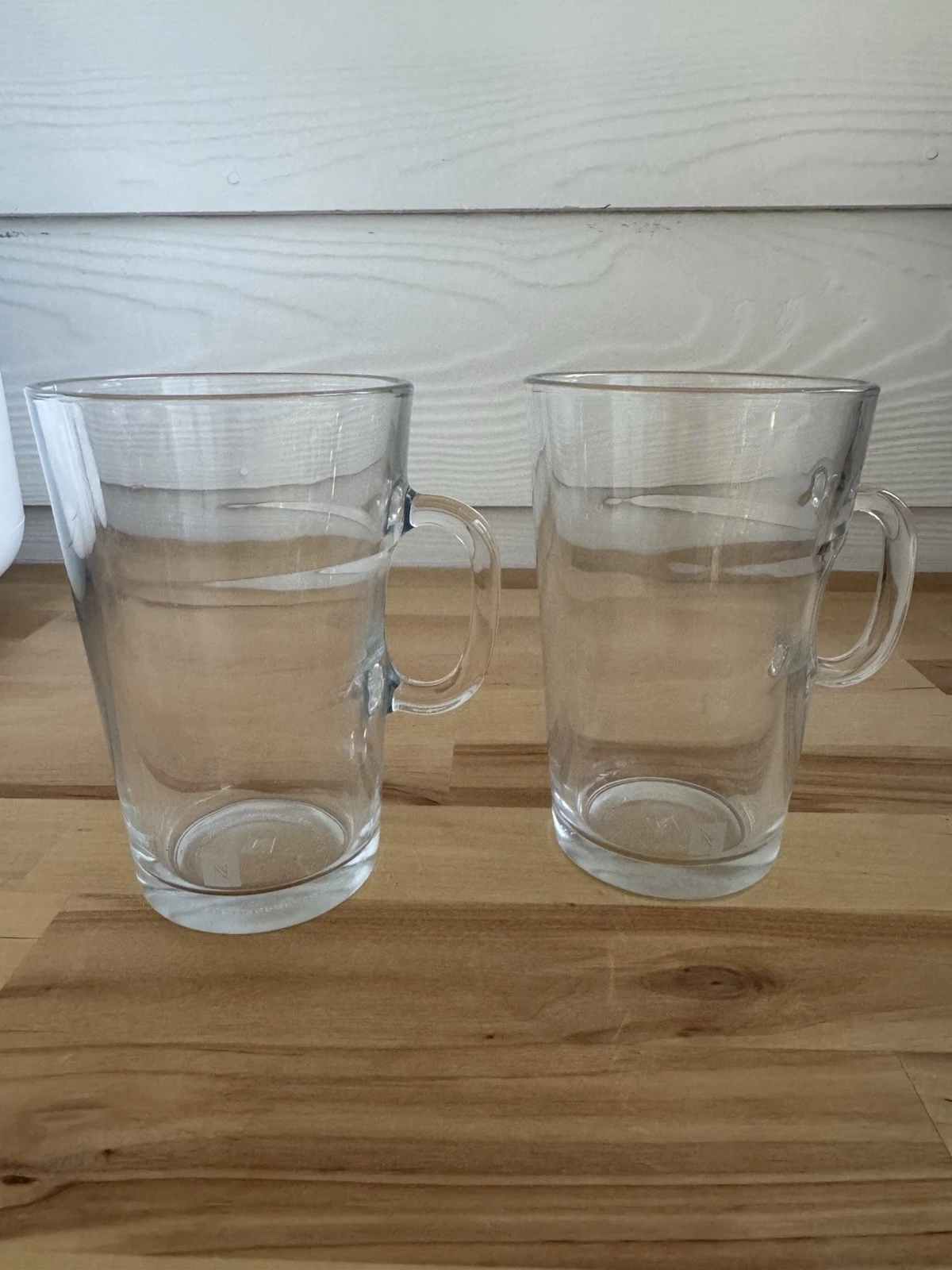 Set of 2 Nespresso View Collection Atelier Design Tempered Glass Coffee Tea Mugs