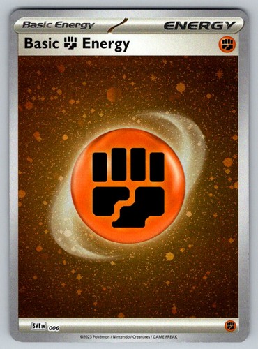 Basic Fighting Energy (Cosmos Holo) 006 SVE: Scarlet & Violet Energies Pokemon