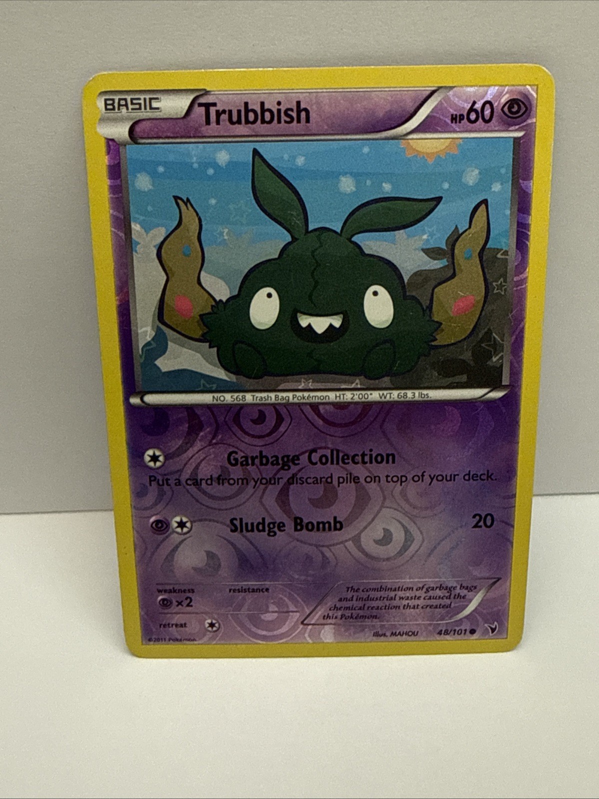 Pokémon TCG Trubbish 48/101 Reverse Holo Rare Noble Victories LP