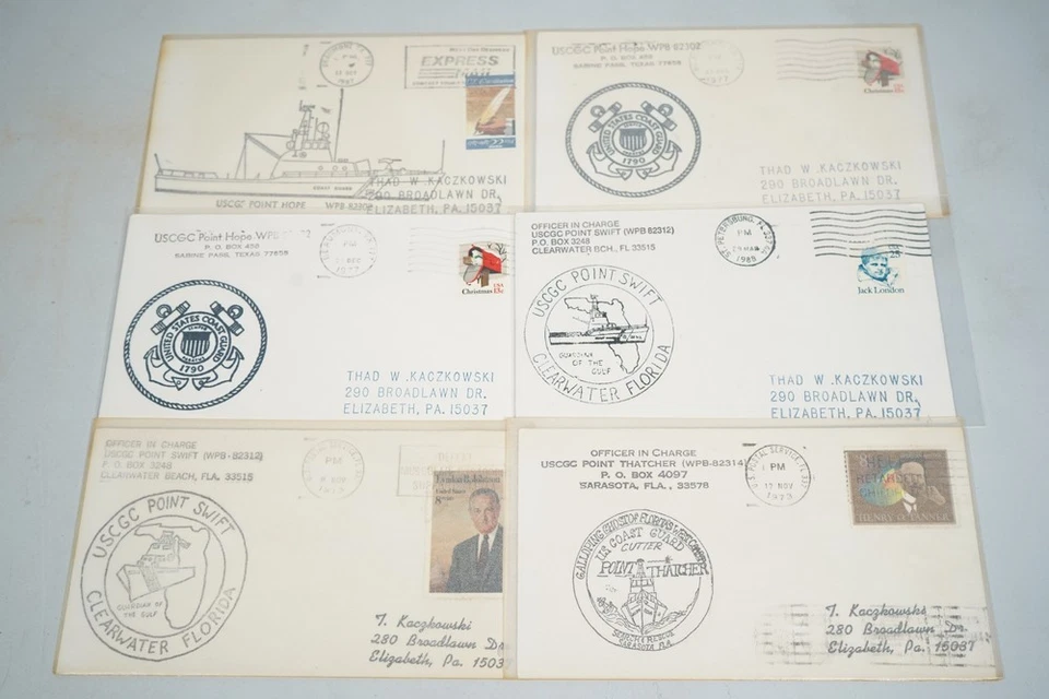 US 1960s-2000s COLLECTION OF 290 COAST GUARD NAVAL COVERS ALL SLEEVED - Image 3 of 4