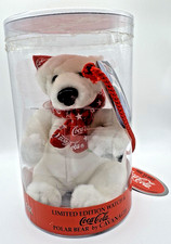 Vintage 1999 Coca-cola Stuffed Polar Bear 100 Anniversary Limited Edition