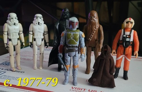 STAR WARS vintage action figures 1977-79 lot (x7) ~ NICE!