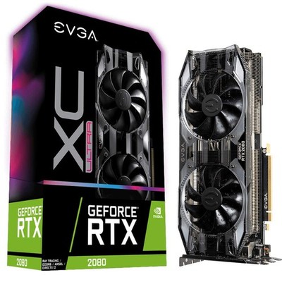 EVGA GeForce RTX 2080 XC ULTRA GAMING 8GB GDDR6 Dual HDB Fans RGB LED Graphics