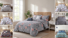 4 Piece Duvet Cover Single Double Bedding Set King Super King Sizes