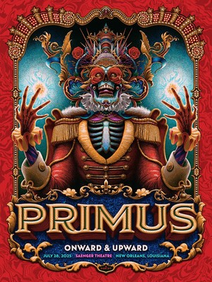 Primus Show Red Pepper New Orleans 2025 SIGNED Screen Print Gig Poster Ltd x/75