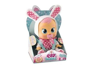 Cry Babies Coney New Old Stock Hard To Find 12'' Doll Crying Toy With Pacifier 