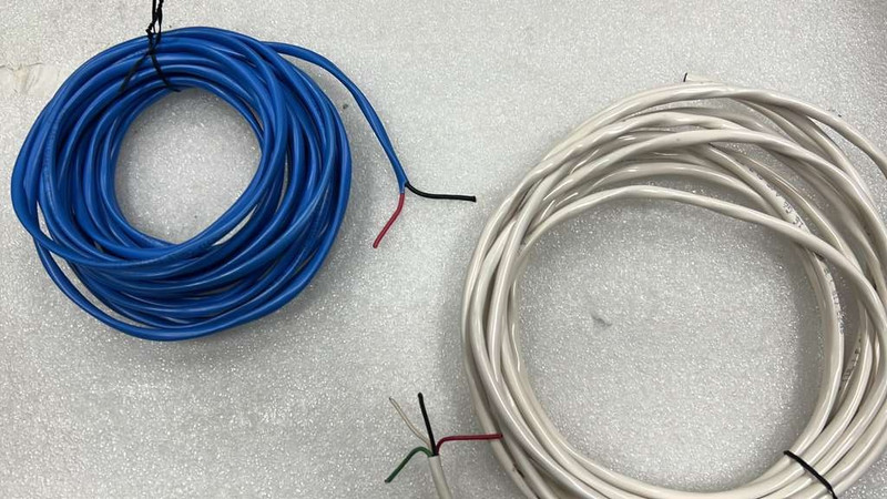 2 marine grade AWG 16-2 and 16-4  Gauge tinned copper cables 20 feet and 30 feet