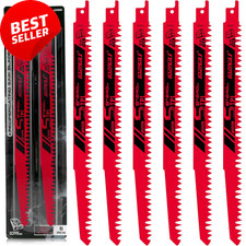 9-Inch Wood Pruning Reciprocating Saw Blades, 6-Piece, 5TPI Wood Saw Blades