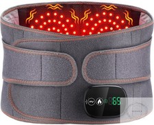 Heated Belt Wrap Cordless Heating Pad for Back Massager with Vibration Heated Ba