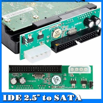 SATA Disk to IDE/PATA 40Pin Converter Adapter PCBA for 2.5 3.5'' Hard Disk Drive