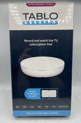 Tablo 4th Gen 4-Tuner TV DVR Package With Antenna 50+ Hrs Record Factory Sealed