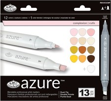 Royal  Langnickel R Azure Marker Set 13/Pkg-Complexion Colors - RM-95-3CMP