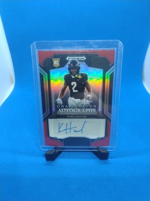 Kobe Hudson - 2025 Panini Prizm Draft Picks Auto Red Refractor Rookie /399