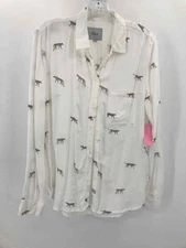 Pre-Owned Rails White Size Small Printed Button Down