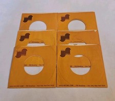 45 RPM 7" RECORD SLEEVES CO. SLEEVE 6 PACK SEE PHOTOS Janus Records SLV362