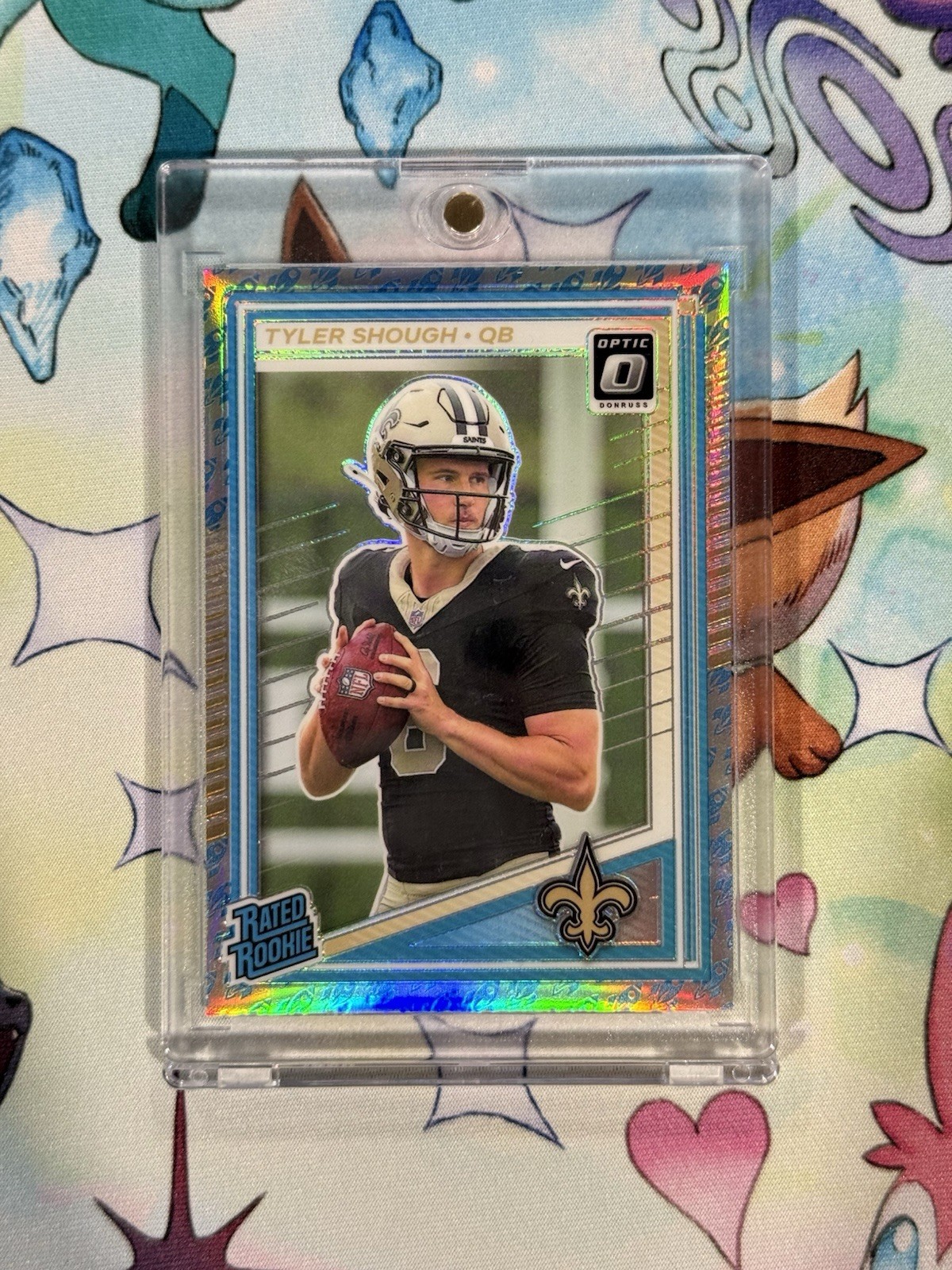 2025 Panini Donruss Optic Tyler Shough #223 Rated Rookie (RC) Rocket Emoji SSP