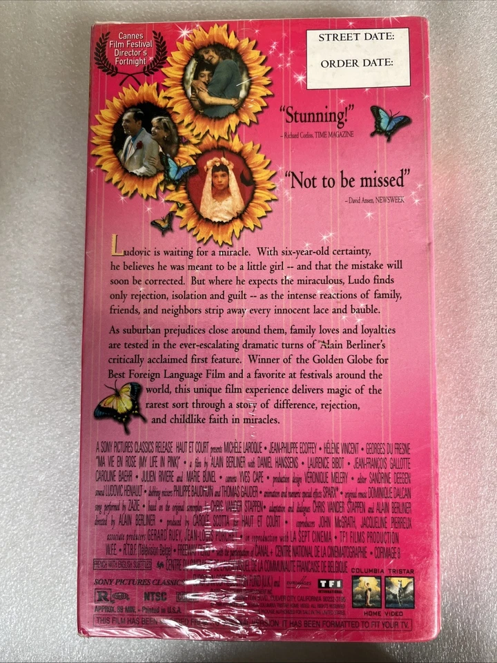 Ma Vie En Rose (VHS, 1998, PROMO) NEW SEALED - Image 2 of 3